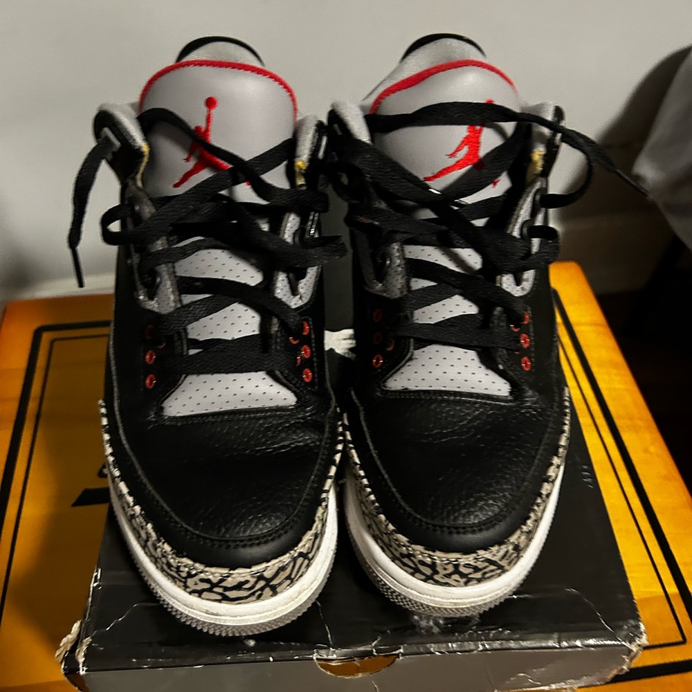 Jordan 3 black cement size 8